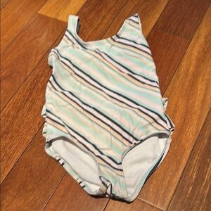 Pink and Blue One Piece Swimsuit with Classic Tank Style